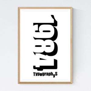 TYPOGRAPHYS POSTER T0010（A2）