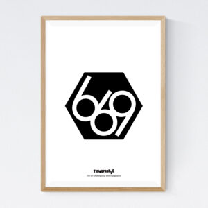 TYPOGRAPHYS POSTER T0012-BK（A2）