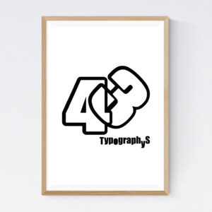 TYPOGRAPHYS POSTER T0022（A2）