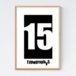 TYPOGRAPHYS POSTER T0026-15（A2）
