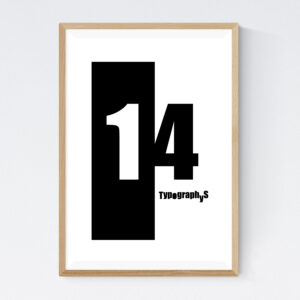 TYPOGRAPHYS POSTER T0016-14（A2）