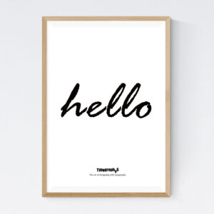TYPOGRAPHYS POSTER T0006（A2）