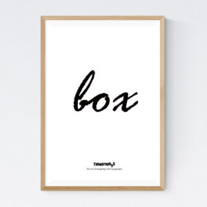 TYPOGRAPHYS POSTER T0007（A2）