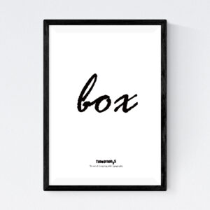 TYPOGRAPHYS POSTER T0007（A4）