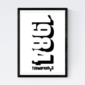 TYPOGRAPHYS POSTER T0010（A4）