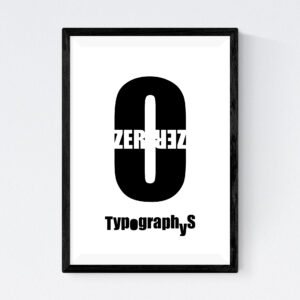 TYPOGRAPHYS POSTER T0020-00BK（A4）