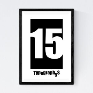 TYPOGRAPHYS POSTER T0026-15（A4）