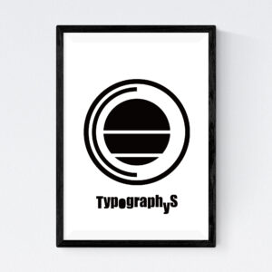 TYPOGRAPHYS POSTER T0027-BK（A4）