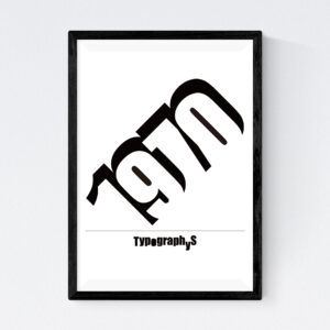 TYPOGRAPHYS POSTER T0011（A3）