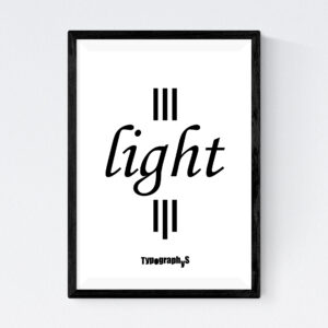 TYPOGRAPHYS POSTER T0005BK（A3）