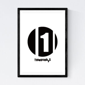 TYPOGRAPHYS POSTER T0017-01（A3）