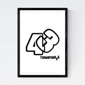TYPOGRAPHYS POSTER T0022（A3）