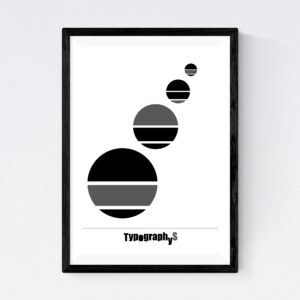 TYPOGRAPHYS POSTER T0029-GY（A4）