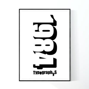 TYPOGRAPHYS POSTER T0010（A1）