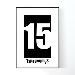 TYPOGRAPHYS POSTER T0026-15（A1）