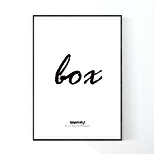 TYPOGRAPHYS POSTER T0007（A1）