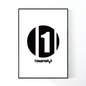 TYPOGRAPHYS POSTER T0017-BK（A1）