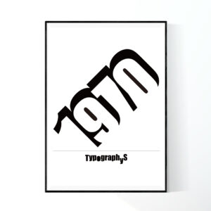 TYPOGRAPHYS POSTER T0011-1970（A1）