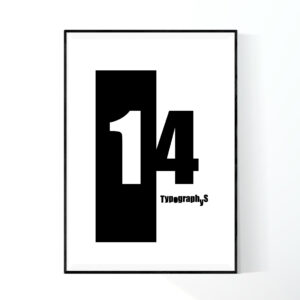TYPOGRAPHYS POSTER T0016-14（A1）