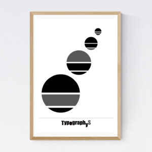 TYPOGRAPHYS POSTER T0029-GY（A2）
