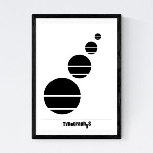 TYPOGRAPHYS POSTER T0029-BK（A3）