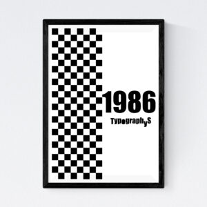 TYPOGRAPHYS POSTER T0001-1986（A4）