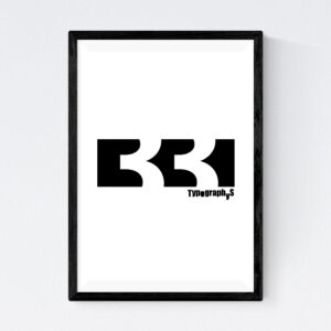 TYPOGRAPHYS POSTER T0054-33（A4）