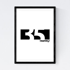 TYPOGRAPHYS POSTER T0054-35（A4）