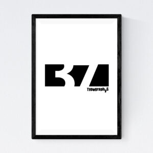 TYPOGRAPHYS POSTER T0054-37（A4）