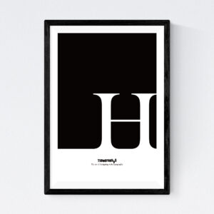 TYPOGRAPHYS POSTER T0057-H（A4）