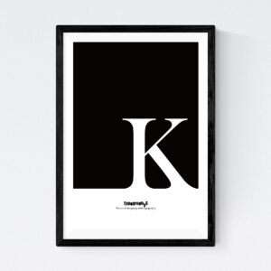 TYPOGRAPHYS POSTER T0057-K（A4）