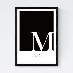 TYPOGRAPHYS POSTER T0057-M（A4）