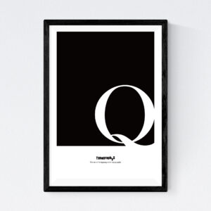 TYPOGRAPHYS POSTER T0057-Q（A4）