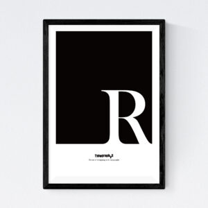 TYPOGRAPHYS POSTER T0057-R（A4）