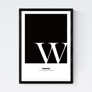 TYPOGRAPHYS POSTER T0057-W（A4）