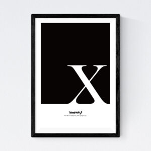 TYPOGRAPHYS POSTER T0057-X（A4）