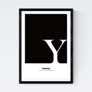 TYPOGRAPHYS POSTER T0057-Y（A4）