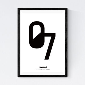 TYPOGRAPHYS POSTER T0064-07（A4）