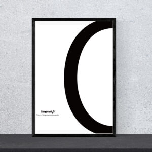 TYPOGRAPHYS POSTER T0067-O（A4）