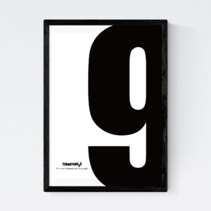 TYPOGRAPHYS POSTER T0003-09（A4）