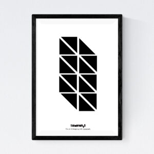 TYPOGRAPHYS POSTER T0063-BK（A4）