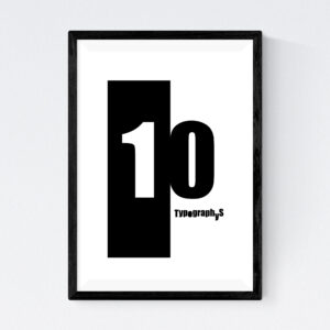 TYPOGRAPHYS POSTER T0016-10（A4）