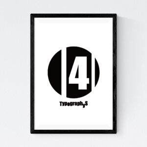 TYPOGRAPHYS POSTER T0017-04（A4）