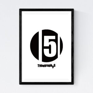 TYPOGRAPHYS POSTER T0017-05（A4）