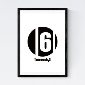 TYPOGRAPHYS POSTER T0017-06（A4）