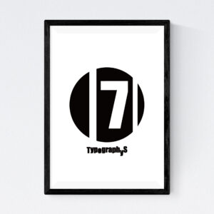 TYPOGRAPHYS POSTER T0017-07（A4）
