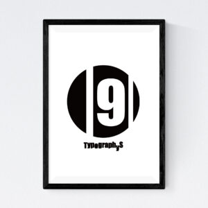 TYPOGRAPHYS POSTER T0017-09（A4）