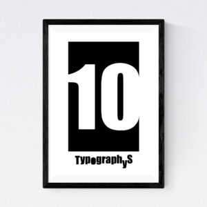TYPOGRAPHYS POSTER T0026-10（A4）