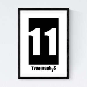 TYPOGRAPHYS POSTER T0026-11（A4）