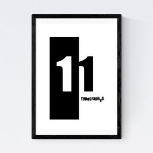 TYPOGRAPHYS POSTER T0016-11（A4）